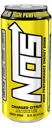 Charged Citrus - Nos Energy Drink, Transparent background PNG HD thumbnail