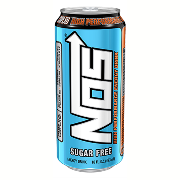 Nos Sugar Free High Performance Energy Drink 16 Oz Cans   Pack Of 12 - Nos Energy Drink, Transparent background PNG HD thumbnail