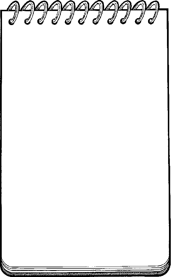 Clipart Info - Note Book Black And White, Transparent background PNG HD thumbnail