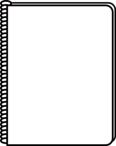 Notebook White Clip Art - Note Book Black And White, Transparent background PNG HD thumbnail
