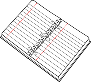 Spiral Notebook Clip Art - Note Book Black And White, Transparent background PNG HD thumbnail