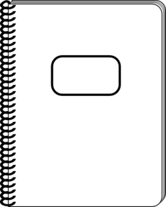 Yellow Notebook Paper Clipart - Note Book Black And White, Transparent background PNG HD thumbnail