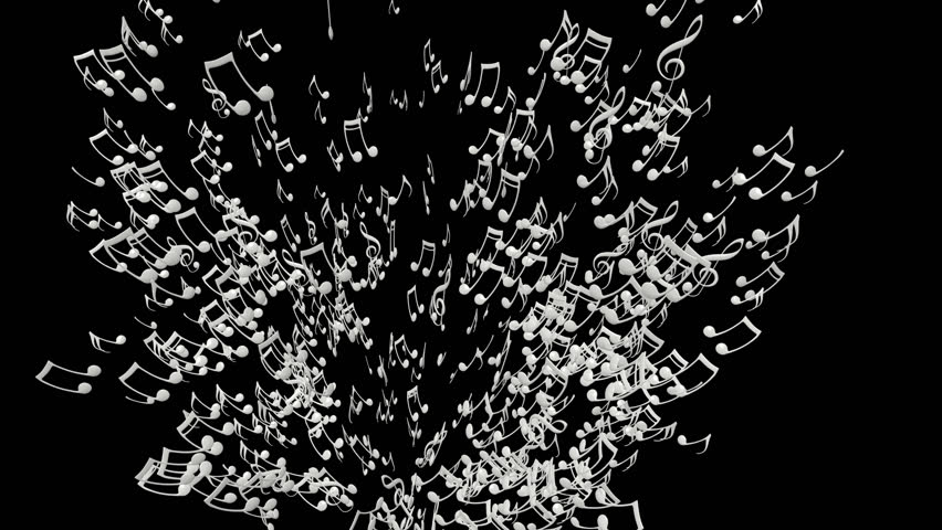 Each Music Note Is A 3D Model With Light Reflection On Surface. (Alpha Channel Embedded In Hd Png File). Stock Footage Video 9133217 | Shutterstock - Note, Transparent background PNG HD thumbnail