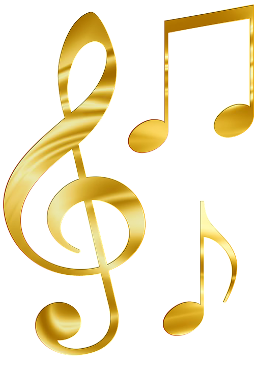 Sheet Music Gold Png - Note, Transparent background PNG HD thumbnail