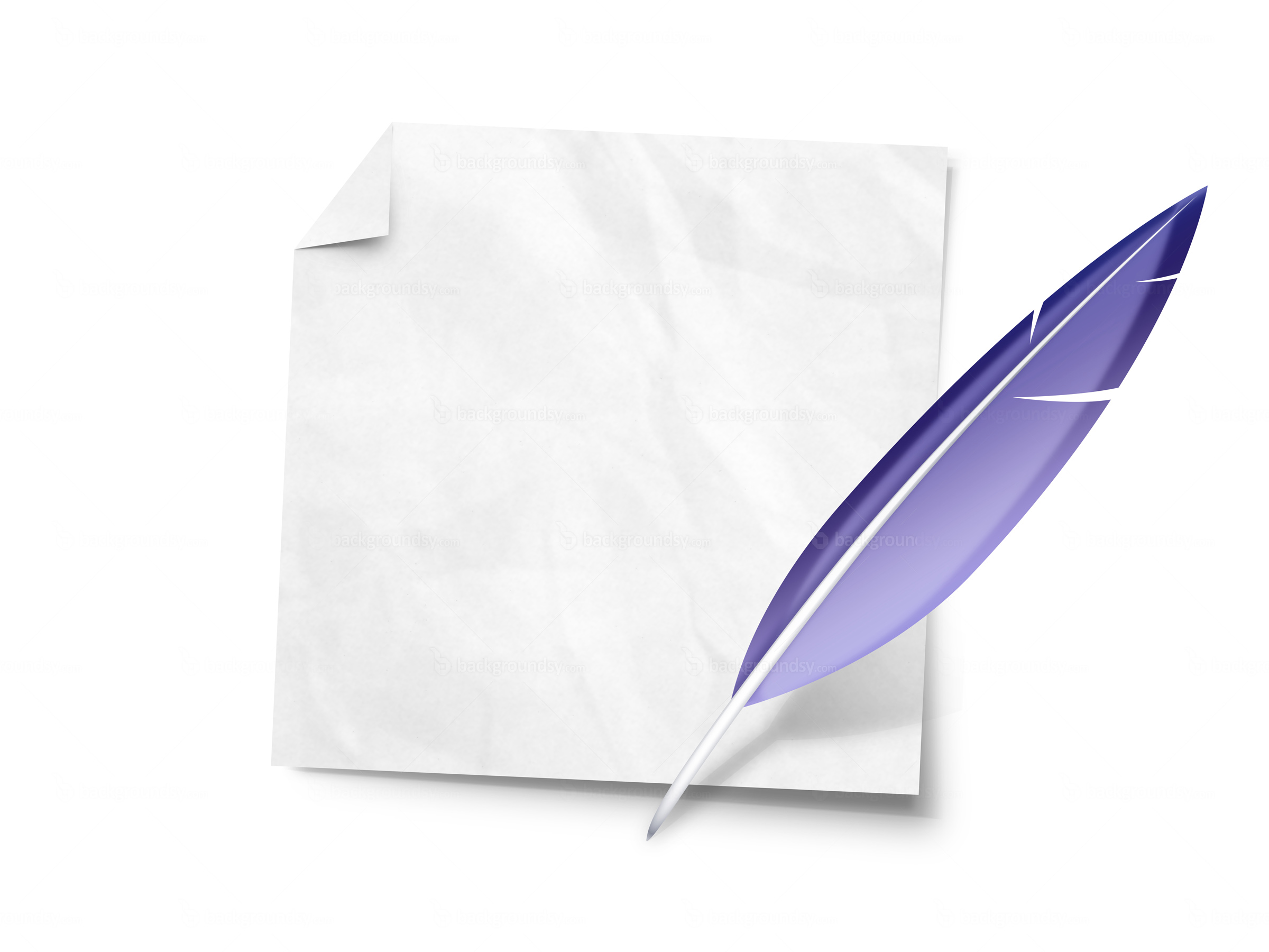 Feather Quill Note - Note, Transparent background PNG HD thumbnail