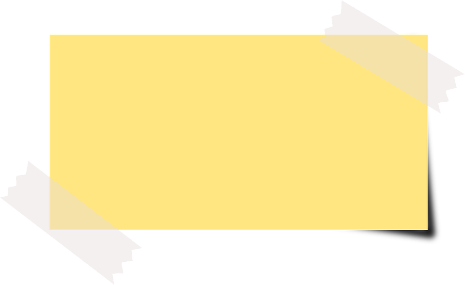 Note, Sticky Note, Yellow, Tape, Office, Reminder - Note, Transparent background PNG HD thumbnail