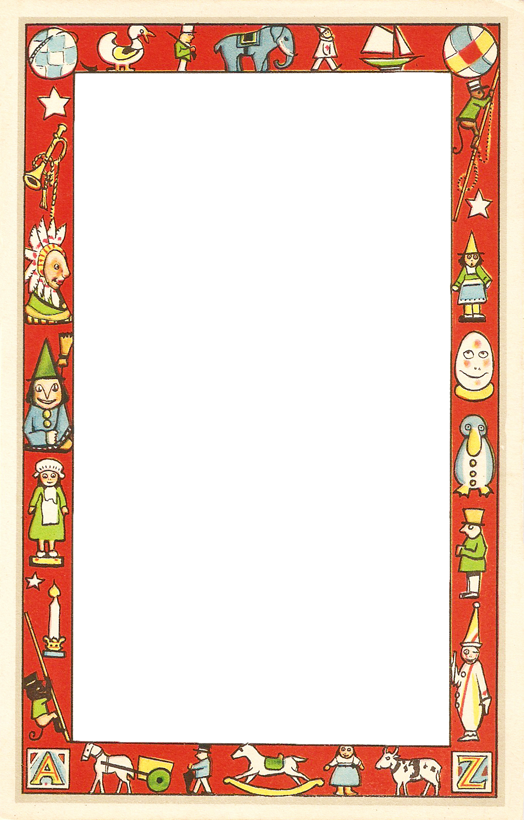 . Hdpng.com Of The Toy Filled Border, And A Png Of The Center Section With Santa. The Card Is Undated And Was Published Without A Copyright Notice But Appears To Be Hdpng.com  - November Border, Transparent background PNG HD thumbnail