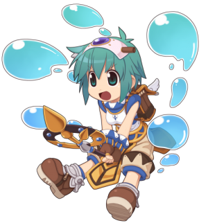 Cute And Happy Female Super Novice Is Casting Level 5 Water Ball To Kill Whatever Sheu0027S Looking At. - Novice, Transparent background PNG HD thumbnail