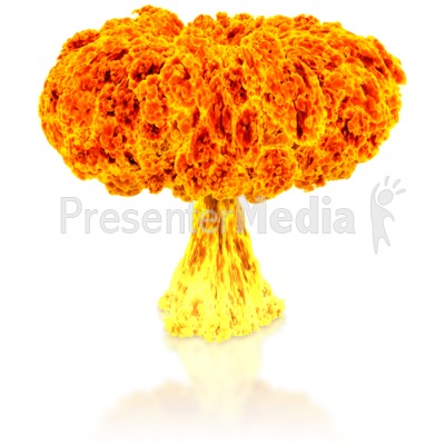Nuclear Explosion Powerpoint Clip Art - Nuclear Explosion, Transparent background PNG HD thumbnail