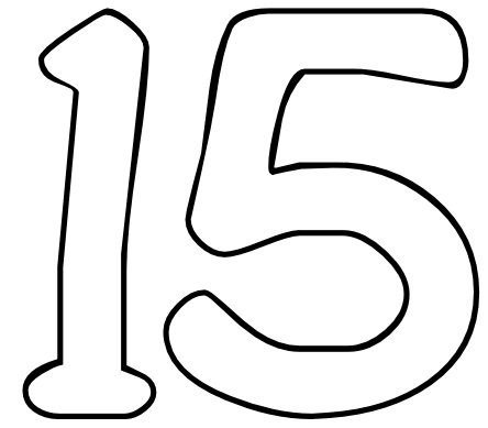 Day 15: That We Would Surrender Our Rights For The Sake Of Jesus - Number Fifteen, Transparent background PNG HD thumbnail