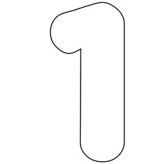 Number One Png Black And White - Itu0027S As Easy As 1 2 3 To Use Our Free Printable Numbers Digital, Transparent background PNG HD thumbnail