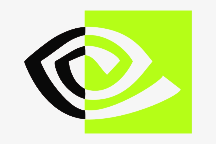 Transparent Nvidia Logo White
