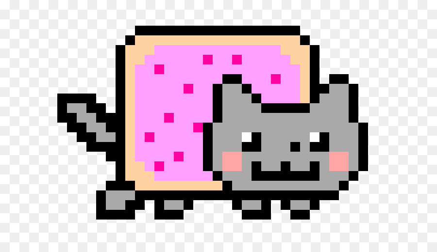Nyan Cat Scratch Video Game   Pixel Art - Nyan Cat, Transparent background PNG HD thumbnail