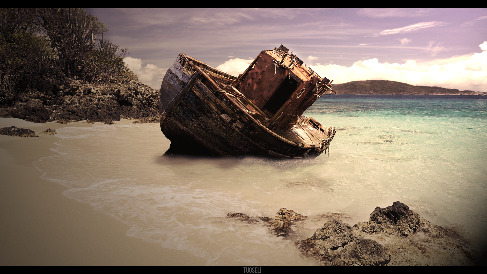 Vehicles   Wreck Shipwreck Beach Sand Ocean Cloud Sky Boat Wallpaper - Ocean Background, Transparent background PNG HD thumbnail