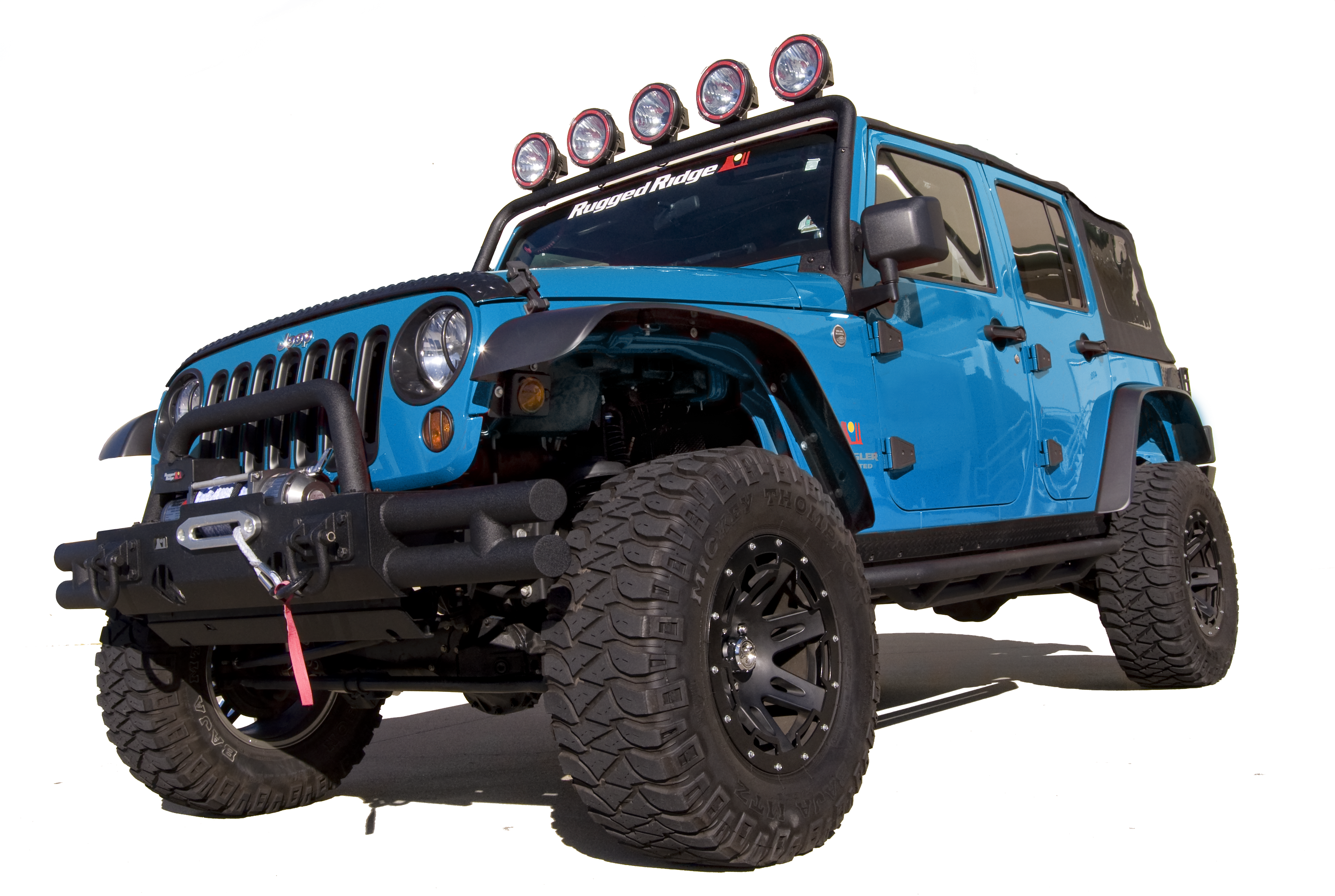 High Clearance All Terrain Flat Fender Flares For 2007 10 Jk Jeep Wrangler - Off Road Jeep, Transparent background PNG HD thumbnail