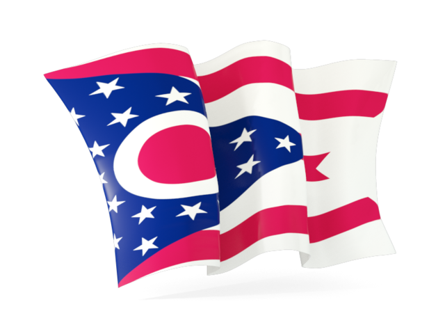 Waving Flag. Download Flag Icon Of Ohio - Ohio Flag, Transparent background PNG HD thumbnail