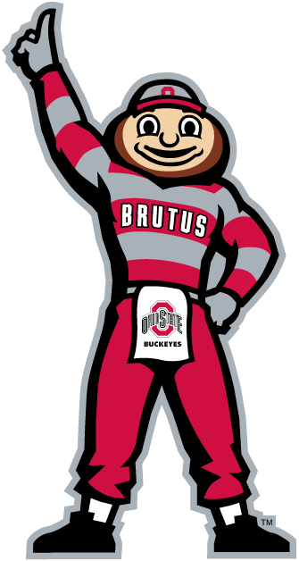 Ohio State Buckeyes Mascot Clip Art On Ohio State Buckeyes Logo - Ohio State Brutus, Transparent background PNG HD thumbnail