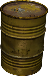 Oil Barrel (Yellow) - Oil Barrel, Transparent background PNG HD thumbnail