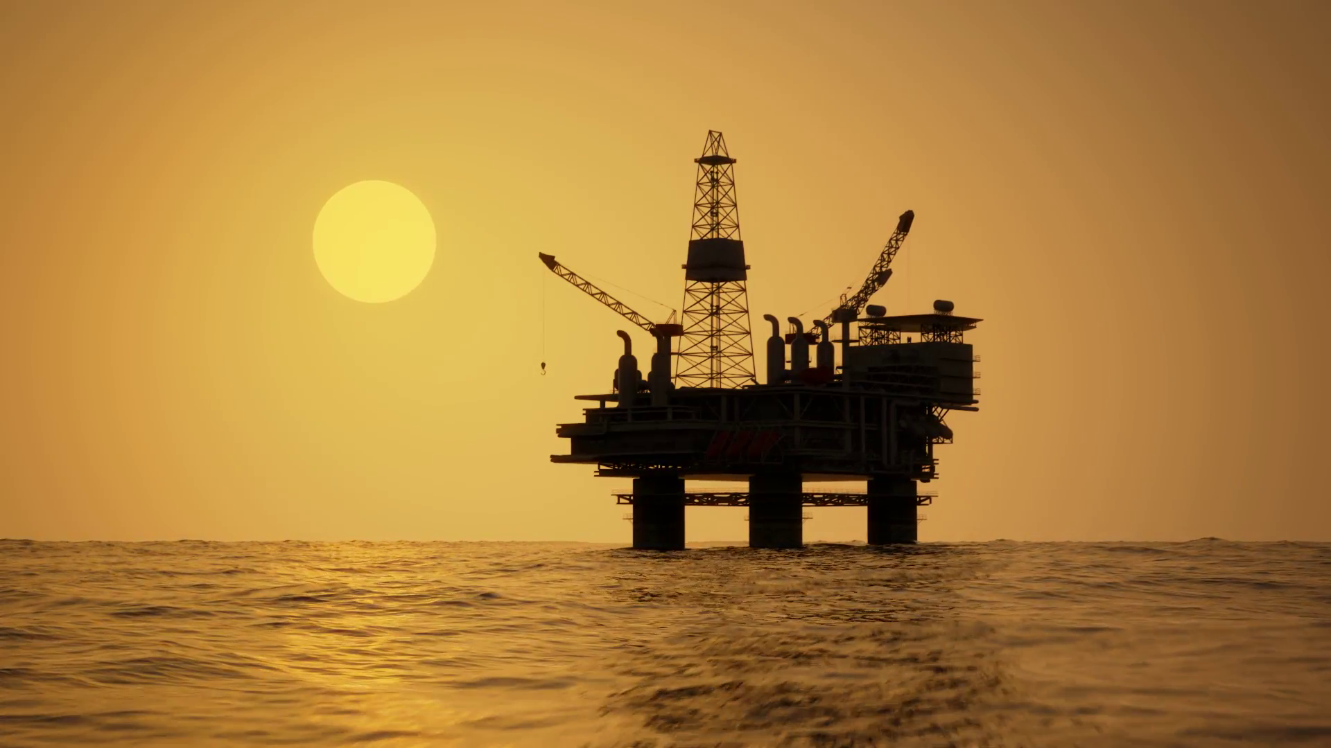 Oil Rig Drilling Platform Ocean Sunset Stock Video Footage   Videoblocks - Oil Rig, Transparent background PNG HD thumbnail