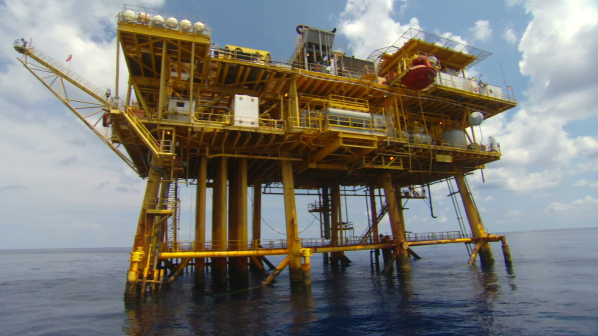 Oil Rig Tock Footage Video Gulf Of Mexico Yellow Gas Platform Louisiana Oil Gas Industry Economy Stock Video Footage   Videoblocks - Oil Rig, Transparent background PNG HD thumbnail