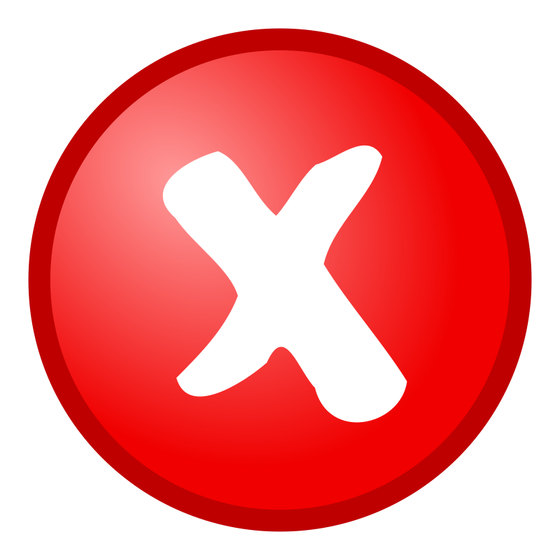 Red Not Ok Icon Image #3111 - Ok, Transparent background PNG HD thumbnail