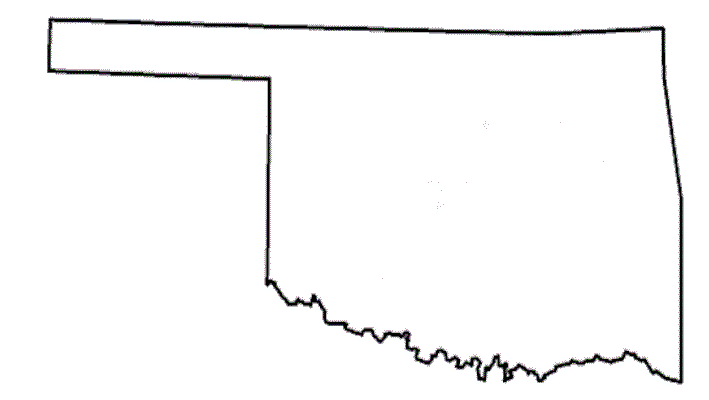 Cartridge Refilling In Oklahoma - Oklahoma Outline, Transparent background PNG HD thumbnail