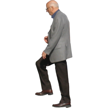 Old Man Walking Up Stairs2.png - Old Man Standing, Transparent background PNG HD thumbnail