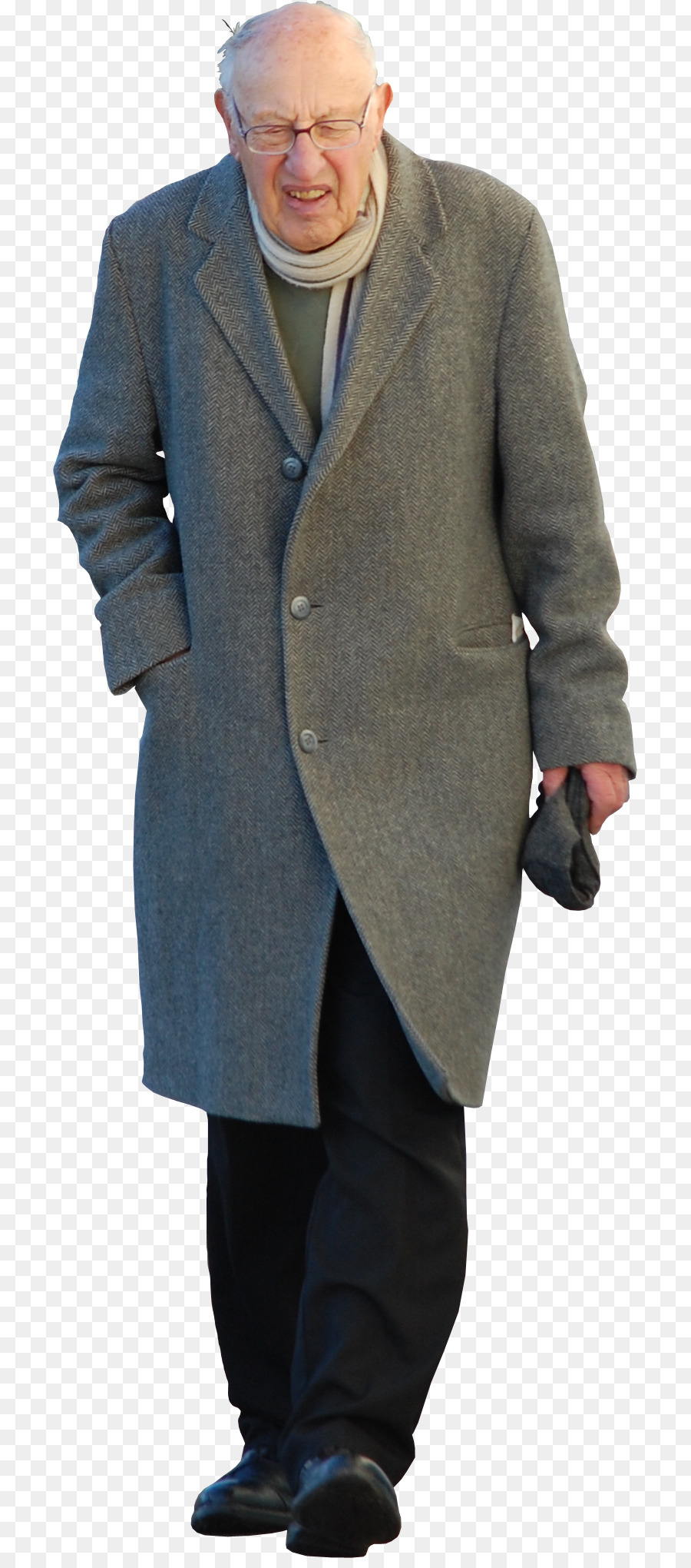 Overcoat Suit Trench Coat   Old Man - Old Man Standing, Transparent background PNG HD thumbnail
