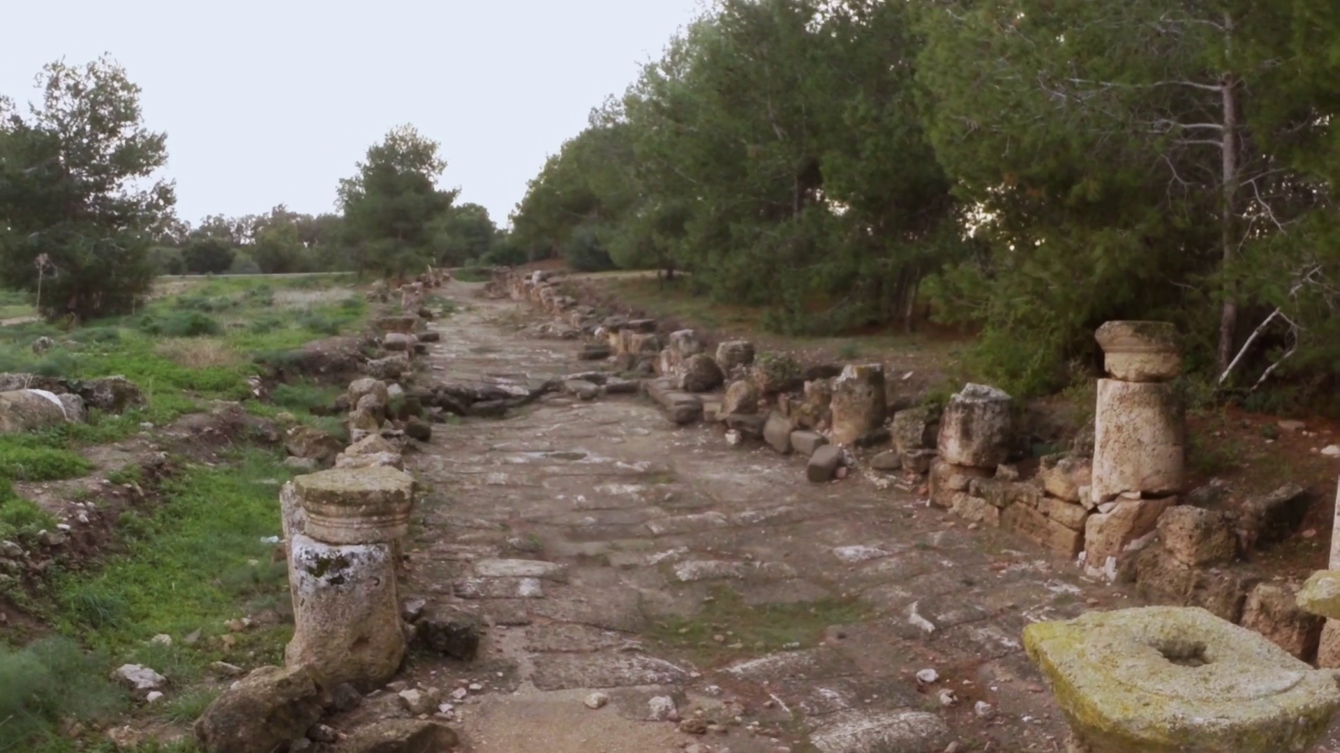 Old Roman Road Png - Old Roman Road With Remaining Of Colonnade Ruins Ancient Town Salamis East Cyprus Famagusta Stock Video Footage   Videoblocks, Transparent background PNG HD thumbnail