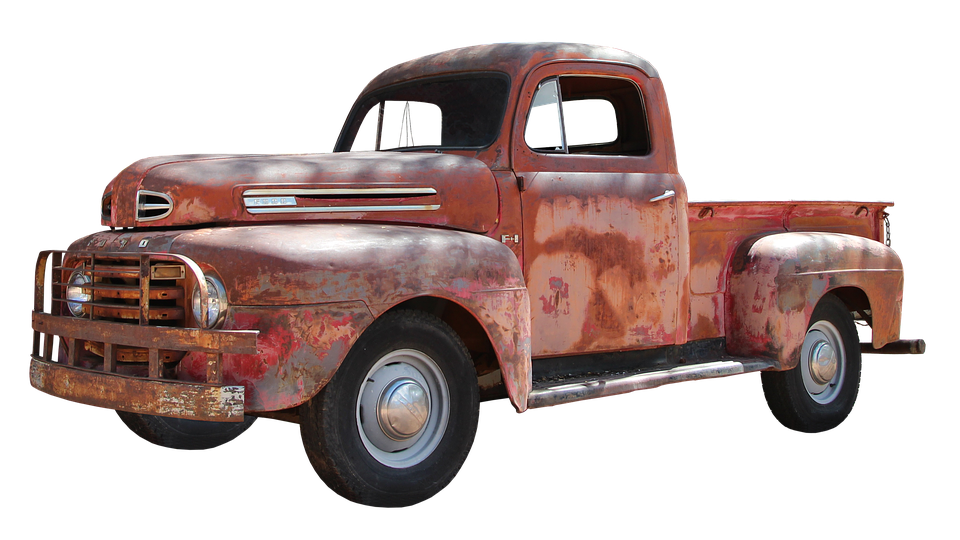 Us Car, Old, Vintage, Oldtimer, Classic - Old Truck, Transparent background PNG HD thumbnail