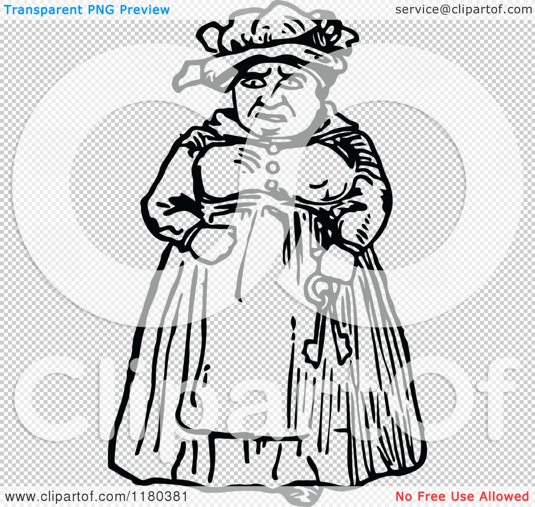 Old Woman PNG Black And White -  File Has A PlusPng