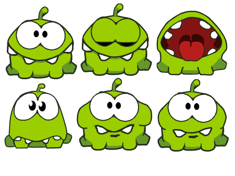 Om Nom from Cut The Rope! by 
