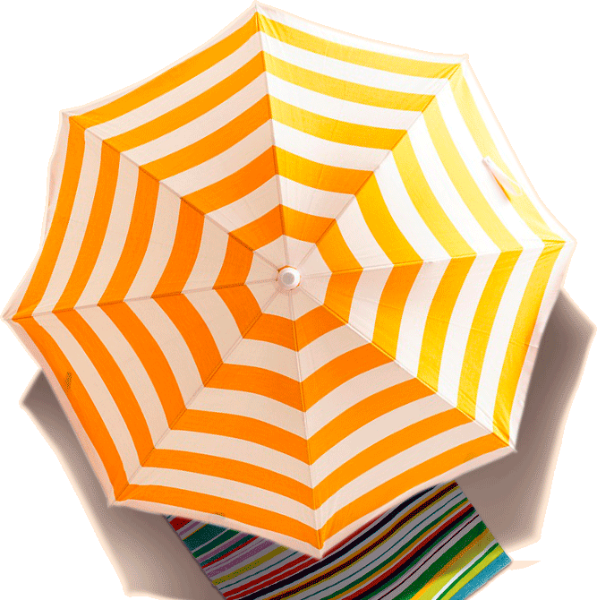 Traditional beach umbrella
