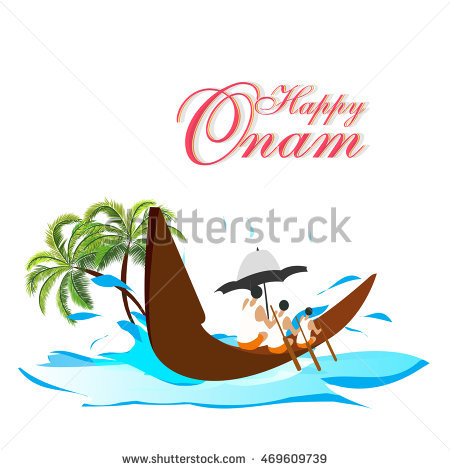 Creative Vector Abstract For Onam Festival With Nice And Beautiful Design Illustration In A Background. - Onam Boat, Transparent background PNG HD thumbnail