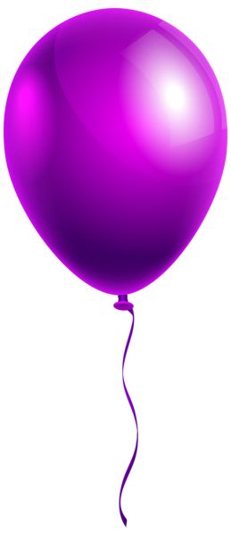 Purple Balloon Transparent Png Clip Art Image | Pics/words/png | Pinterest | Purple Balloons, Art Images And Clip Art - One Balloon, Transparent background PNG HD thumbnail