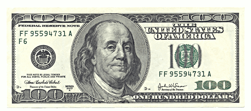 1 Dollar Bill Clip Art Image - One Dollar Bill, Transparent background PNG HD thumbnail