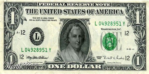 File:one Dollar (Women Rule The World).png - One Dollar Bill, Transparent background PNG HD thumbnail