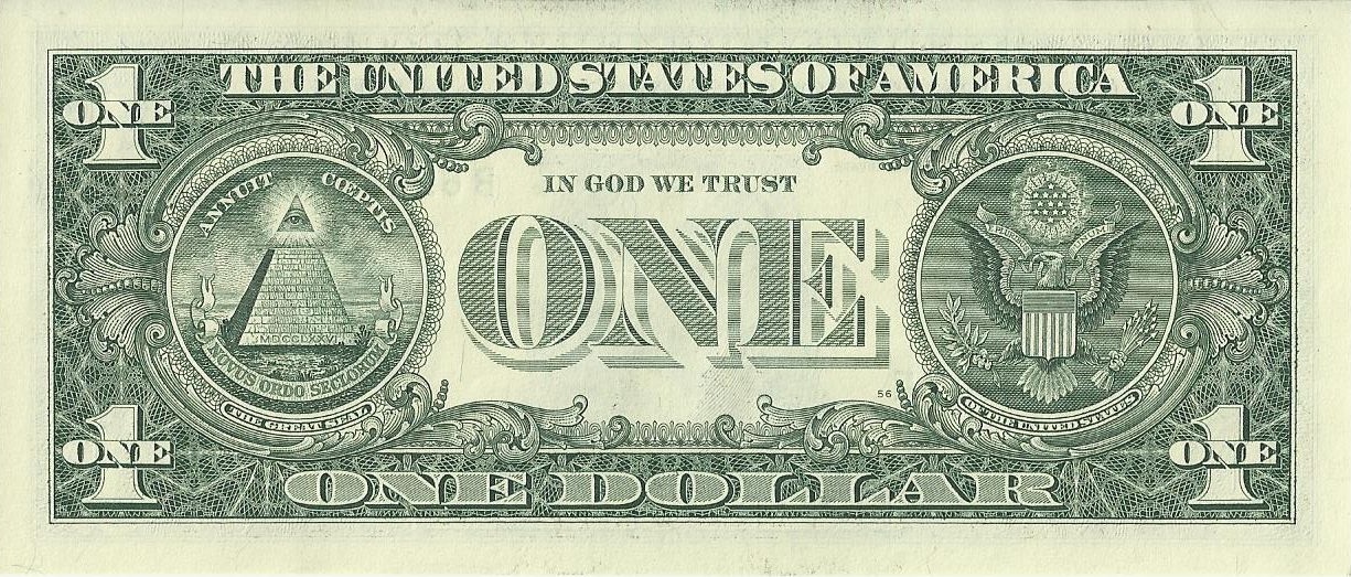 One Dollar Bill Png - . Hdpng.com Us One Dollar Bill, Reverse, Series 2009.jpg, Transparent background PNG HD thumbnail
