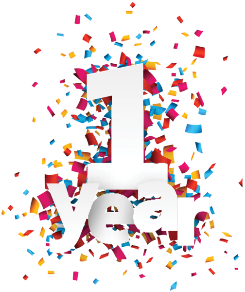 1 Year Anniversary - One Year Anniversary, Transparent background PNG HD thumbnail
