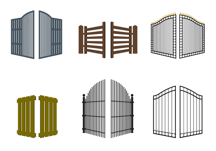 Free Open Gate Vector - Open Gate, Transparent background PNG HD thumbnail
