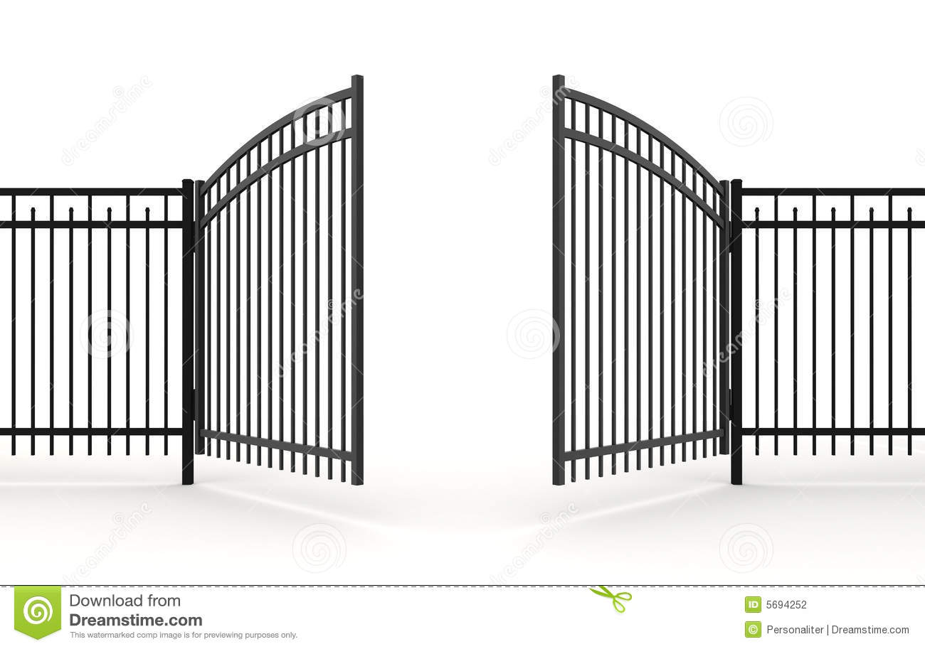 Gate Clipart House Gate #8 - Open Gate, Transparent background PNG HD thumbnail