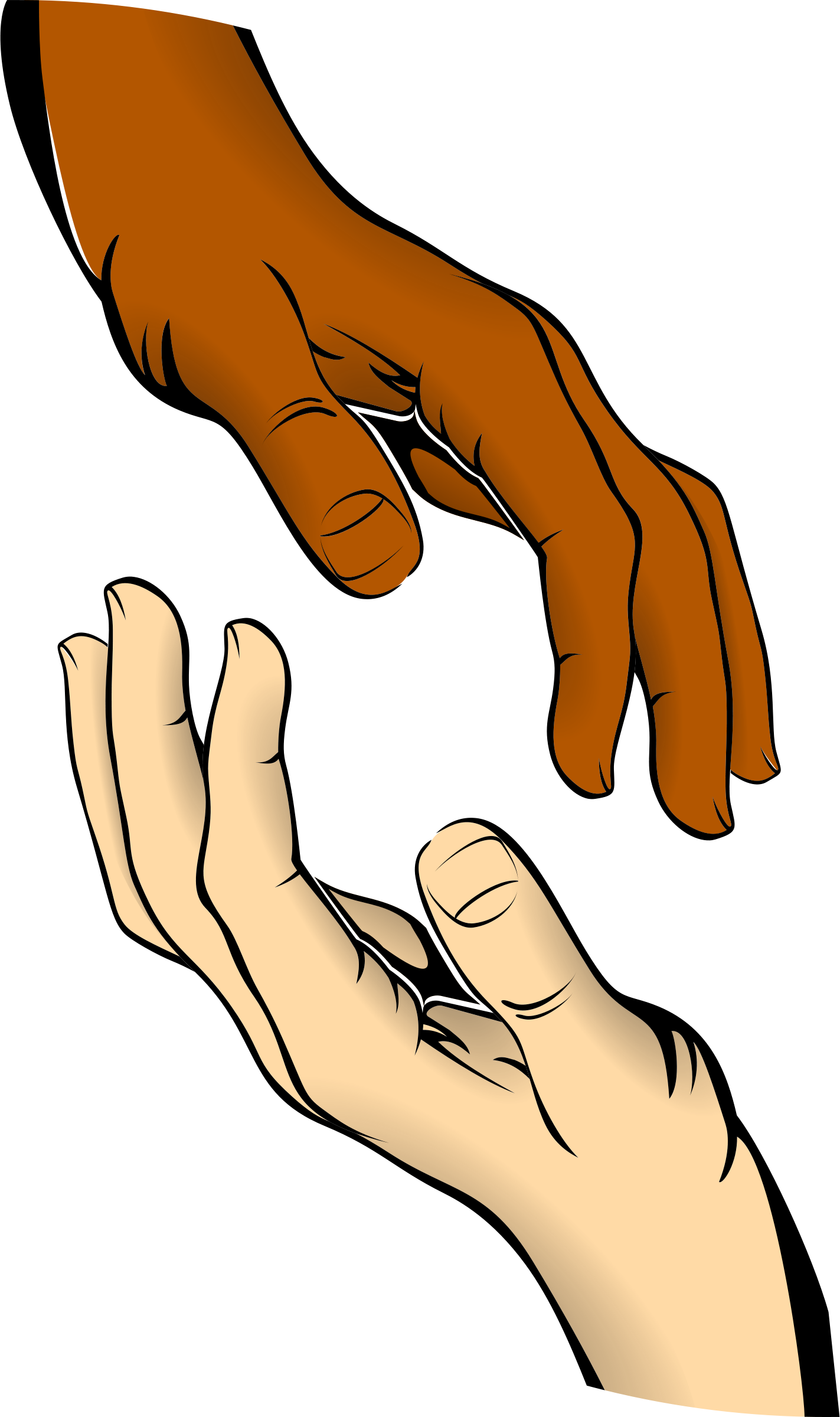 Clipart Info - Open Giving Hands, Transparent background PNG HD thumbnail