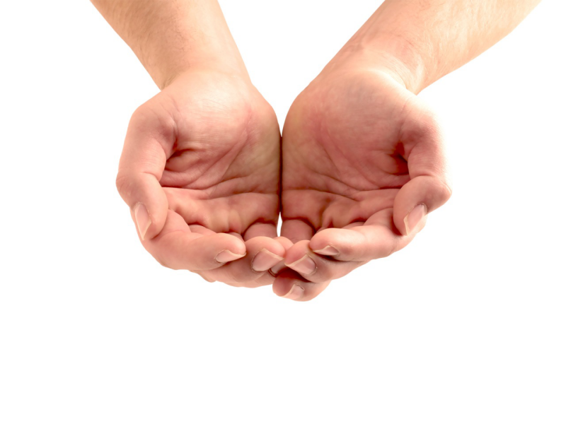 Hands From Google - Open Giving Hands, Transparent background PNG HD thumbnail