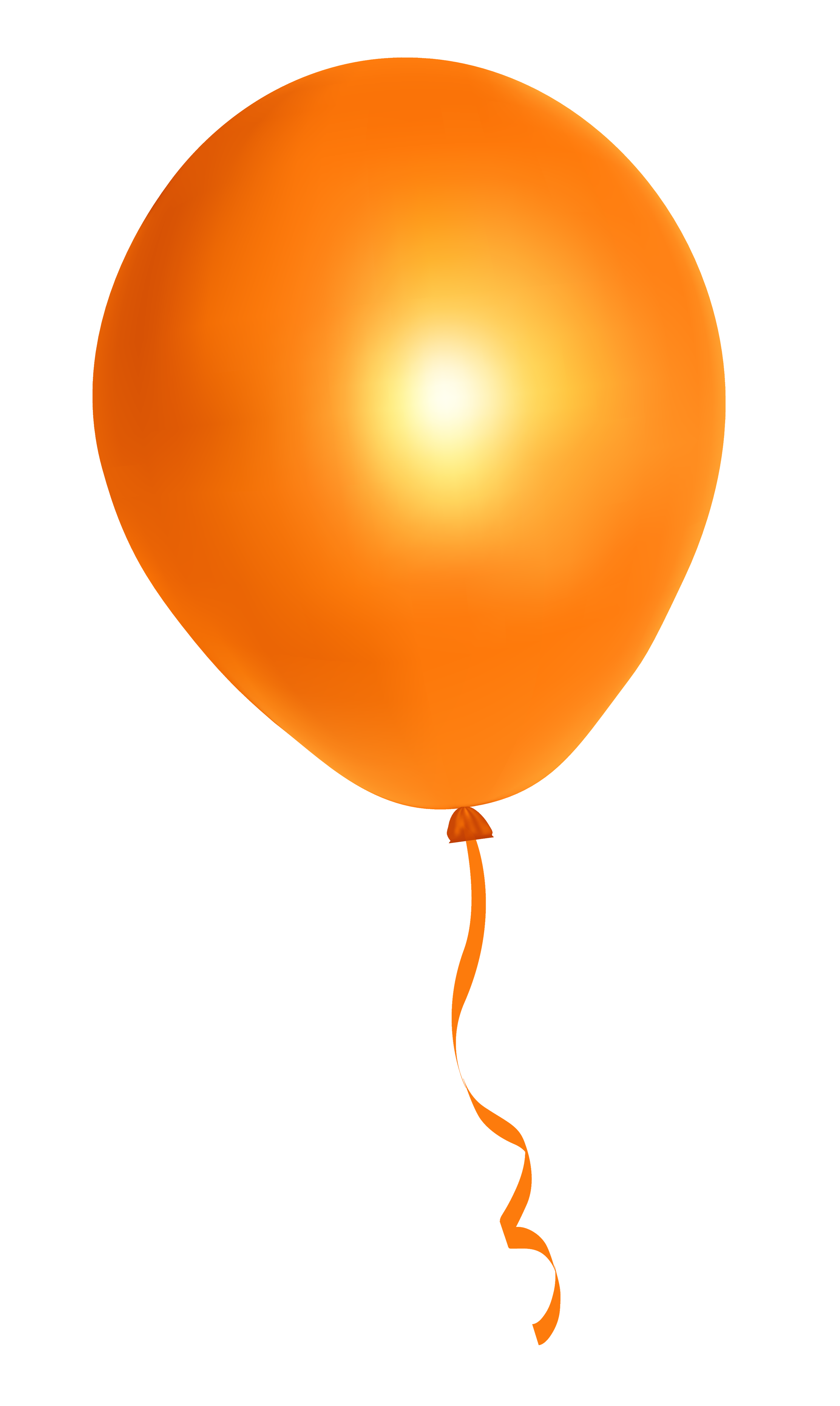 Orange Balloon Png Image - Balloon, Transparent background PNG HD thumbnail