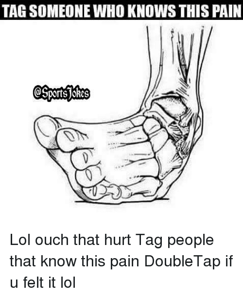 Lol, Sports, And Tag Someone: Tag Someone Who Knows This Pain Lol Ouch - Ouch That Hurt, Transparent background PNG HD thumbnail