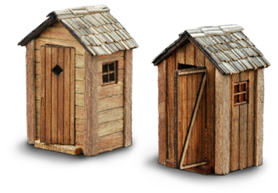 Front Gable Outhouses - Outhouse, Transparent background PNG HD thumbnail