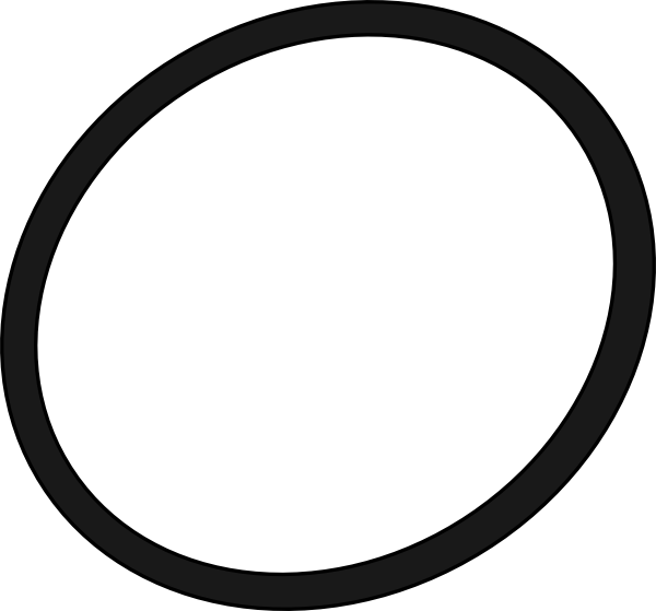 Oval PNG Black And White - : Small · Medium �