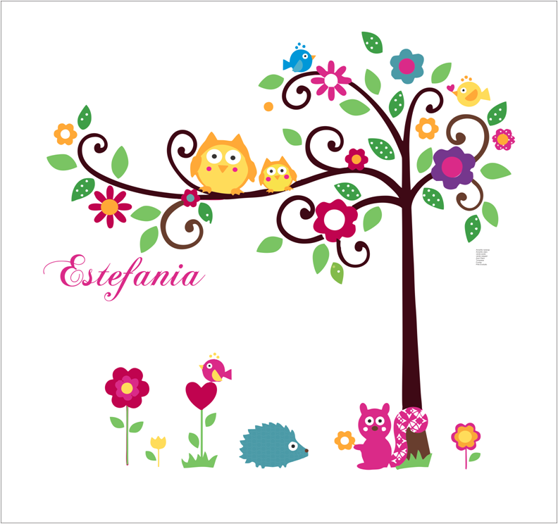 Cheap Wall Decals, Buy Quality Tree Wall Sticker Directly From China Wall Stickers Children Suppliers: Owls Tree Wall Sticker Children Home Decor Cartoon Hdpng.com  - Owls In A Tree, Transparent background PNG HD thumbnail