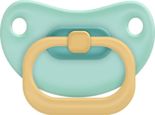 A blue pacifier, Nipple, Cart