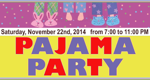 Pajama Party Clipart, Girls P
